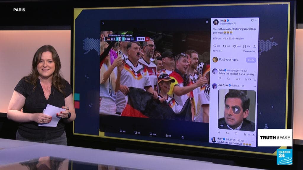 Did a Hitler lookalike really attend Germany's World Cup game?